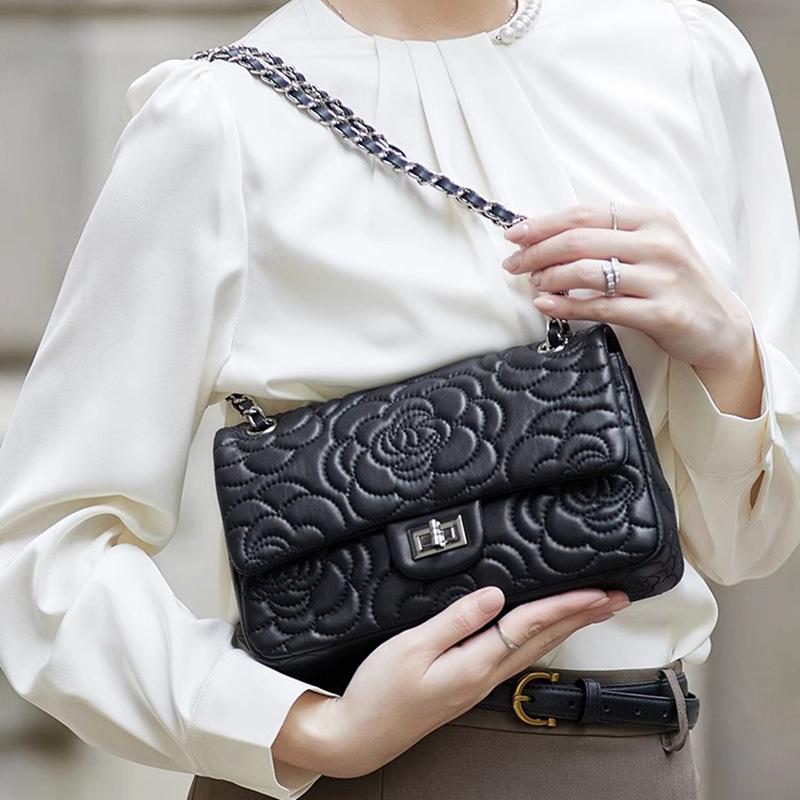 Женская сумка Diamond Lattice Senior Texture Chain Bag через плечо