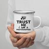 Кружка для кофе с эмалью Trust Me I Am с ручкой для вина, пива, сока, колы, молока, лучший подарок на праздник на открытом воздухе