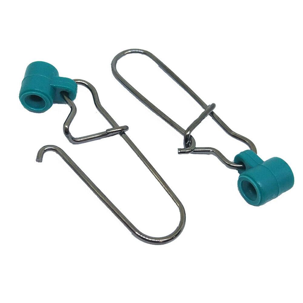 Fishing Tools Nickel 8# 220LB Swivels Snap Fishing Sinker Fishing Swivels Heavy Duty Fish Finder