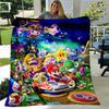 Суперпрозрачное 3D одеяло Mario Bros для офиса, дома, походов, пикника, толстое одеяло, модное покрывало, фланелевое одеяло