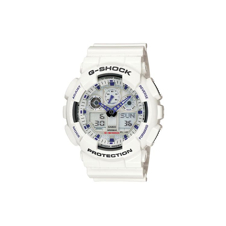 Casio Мужские часы с двойным дисплеем (жидкокристаллический/аналоговый) Серия Серые Часы GA-100A-7A GA-100A-7A