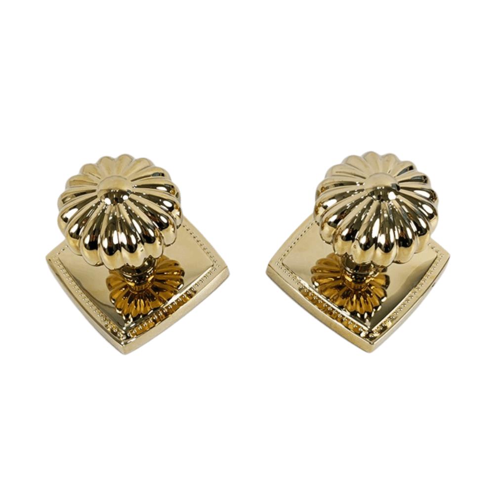 Замок для невидимой двери из массива дерева и цинкового сплава с одним язычком, магнитный, двусторонний, в форме тыквы, латунный сферический замок, для помещений