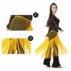 Hollow Dancing Waist Belt Long Tassel Belly Dance Waistband Sequin Waist Chain  Dancer Accessories