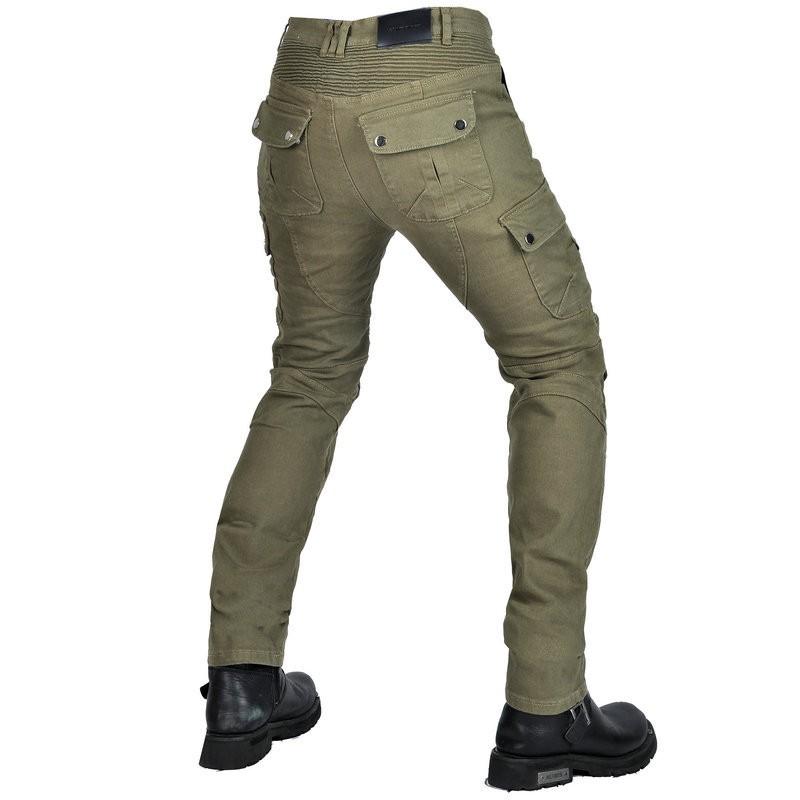 LOONG BIKER Motorcycle Riding Jeans Vintage Abrasion Resistant Pants Men