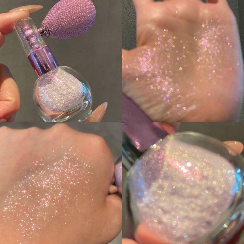 Glitter Body Highlighter: All-Over Sparkly Powder for Brightening and Versatile Makeup Beauty