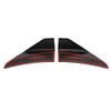 Front Bumper Lip Corner Splitter, Pair of Side Winglets, Aerodynamic ABS Material for Car Front Bumpers