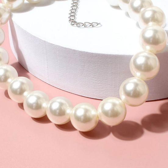 Ошейник для домашних животных, модные украшения для домашних животных, ожерелье с воротником из белого щенка из искусственного жемчуга для свадьбы