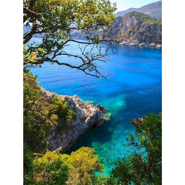 40x50 см Diy картина маслом по номерам садовая живопись по номерам взрослые пейзаж ручная роспись домашний декор подарок настенное искусство