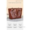 Large Bag Women's Shoulder Bag Commuter Tote Bag Cowhide Portable Large-capacity Women's Bag
