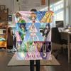 1PC Cardcaptor Sakura Patterned Flannel Blanket Suitable For All Seasons For Home Decor Warmth And Comfort Gifts Holiday Present