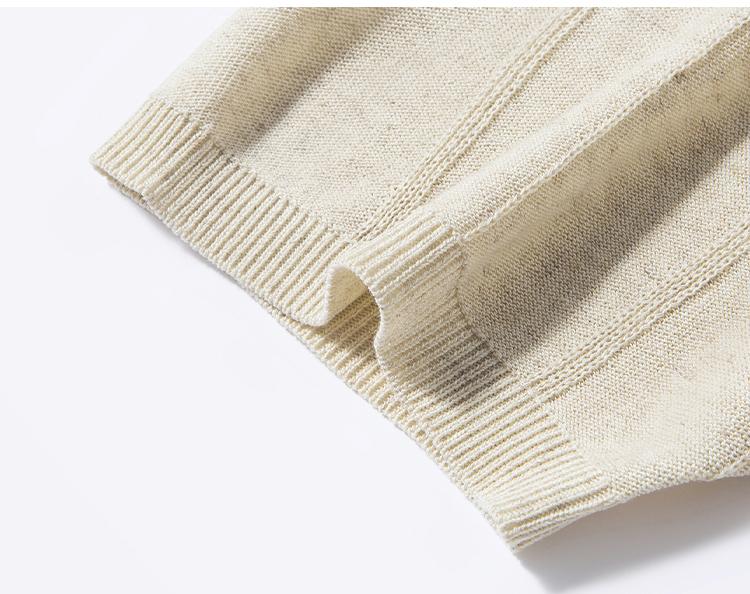 Tencel Linen Summer Knitted Breathable Cool Men's Short Sleeve Polo Shirt