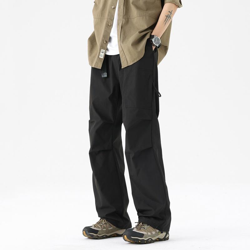 Мужской армейско-зеленый парашютный комбинезон, весенне-осенний, водонепроницаемый и ветрозащитный, свободный, повседневный, альпинистский, зарядные брюки
