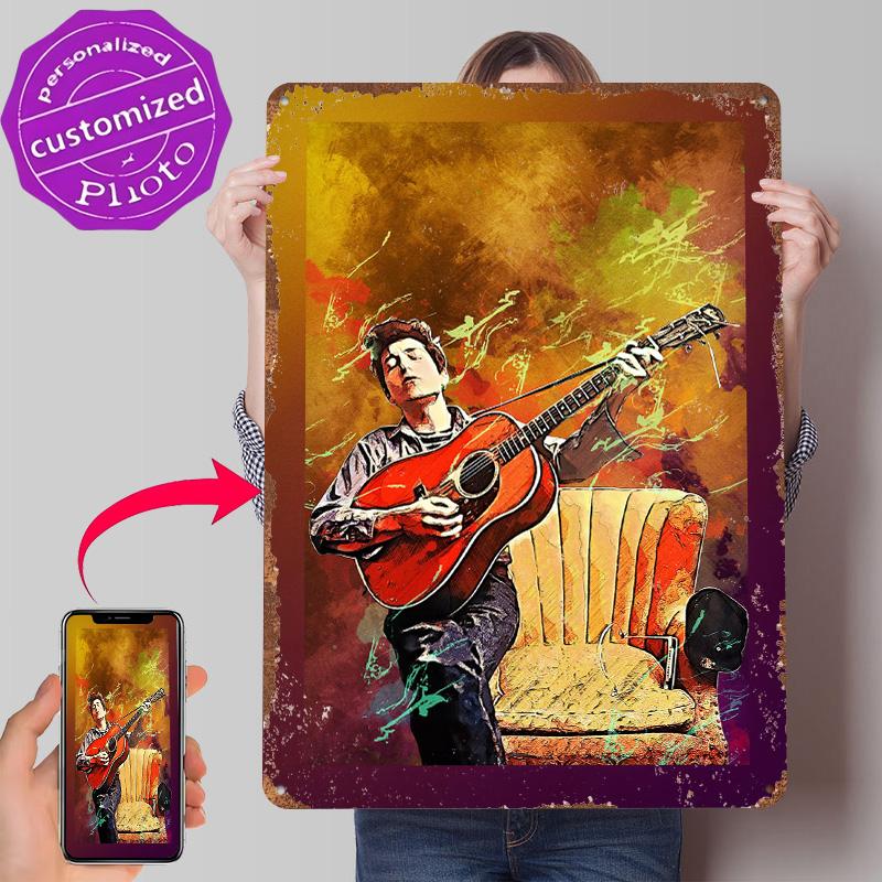 Bob Dylan Metal Poster Customized Wall Art Retro Vintage Tinplate Signs for Decoration Home Decor Accessories House Wand Deko