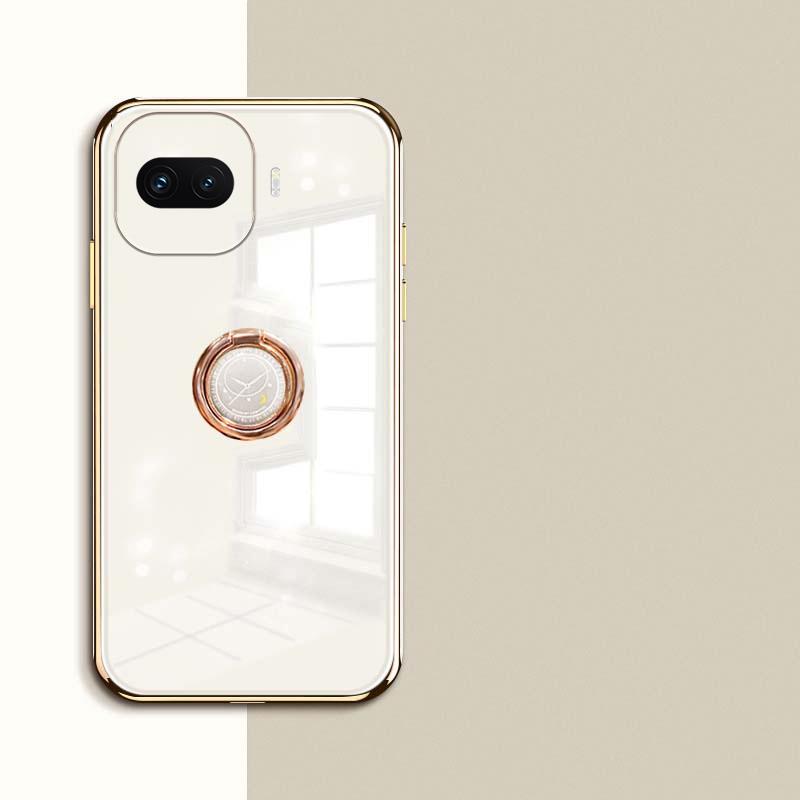 Чехол для Vivo iqoo 15R Гладкий гальванизированный магнитный держатель-кольцо для задней крышки Vivo iqoo 15R