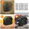 [Ry-210 Orange Line Bbq Cover] Rowyeet Outdoor Bbq Grill Cover, Waterproof and Uv-Resistant Gas Grill Cover, with Adjustable Hem,