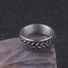 Stainless Steel Braided Viking Ring - Celtic Knot Unisex Jewelry with Matte Finish & Comfort Fit for Men Women Gifts