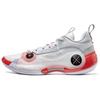 Li Ning Wade Way 10 Low Professional Basketball Shoes Men Sneakers White Red ABAS083-14