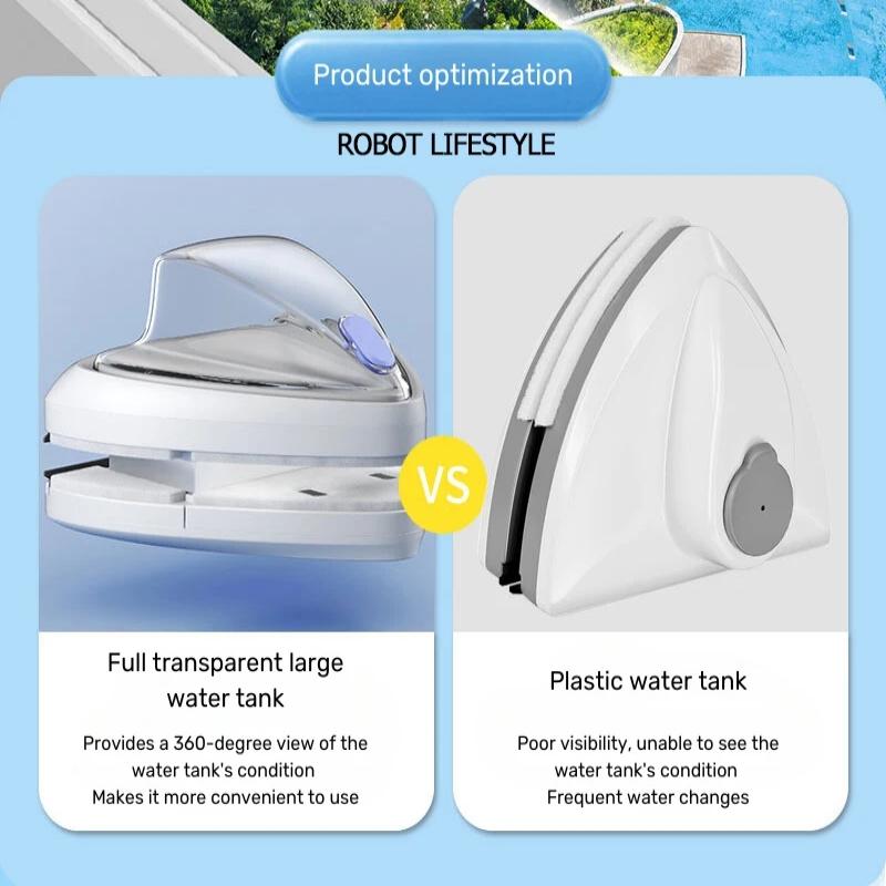 Магнитный очиститель окон, двойное стекло, вода, защита от защемления, автоматический выпуск воды, стеклоочиститель, регулируемый сверхсильный магнит 3 мм-35 мм