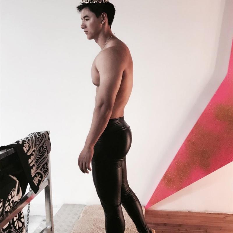 Мужские тонкие брюки из искусственной кожи с высокой талией — черные леггинсы с блестящими брюками-карандашом, эластичные брюки доступны в размерах больших размеров