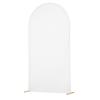 Arch Backdrop Stand, 2.2 x 1.2 m, Stable Structure, Easy Assembly, 1 Piece Gold Metal Arch Backdrop Stand with Cover for Wedding, Birthday Party,
