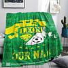 1PC Leon Fc Crest Custom Name Patterned Flannel Blanket Suitable For All Seasons For Home Decor Warmth And Comfort Gifts Holiday Present