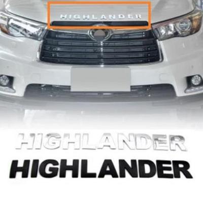 Для автомобиля Toyota Highlander металлический корпус двигателя с 3D буквами, декоративная модификация логотипа
