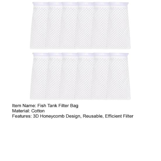 6/12 шт. 4-дюймовые 150-микронные фильтрующие носки многоразового использования с 3D-сотовым дизайном для аквариумных фильтров для пресноводных соленых аквариумов, прудов, отстойников, переливов