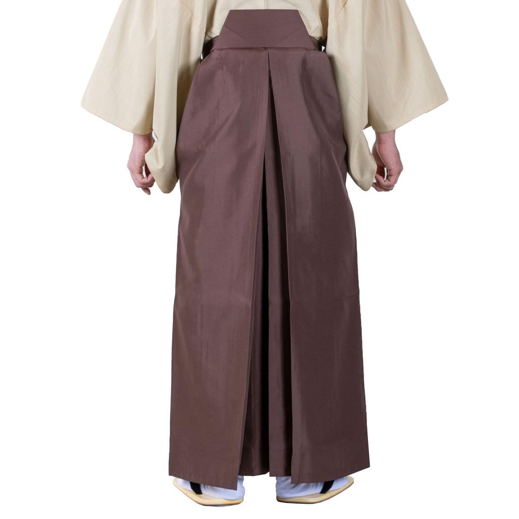 Хакама для верховой езды [Kyoetsu], моющаяся, однотонная, мужская (LL, Браун)