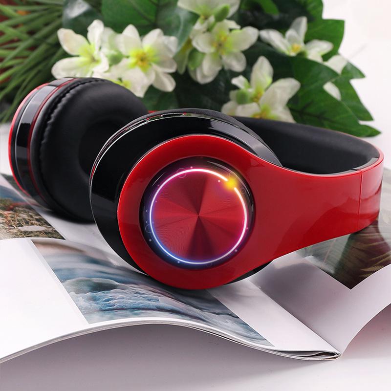B39 Luminous Bluetooth Headset: Head-Mounted, Heavy Bass, Wireless Sports & Gaming Audio.