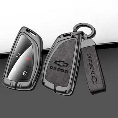 Кожаный чехол для автомобильного ключа из цинкового сплава для Chevrolet Tahoe Suburban, GMC Yukon, Buick ENVISION S Plus Avenir 2020 2021 2022 2023