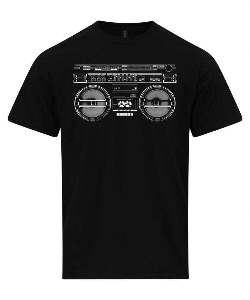 Vintage Retro Ghettoblaster T-Shirt, Boombox Shirt, Boom Box T Shirt