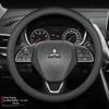 Genuine Leather Steering Wheel Cover for Mitsubishi Outlander, Eclipse Cross, Pajero Sport, ASX, Lancer
