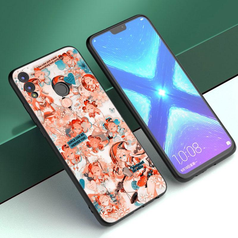 Чехол Genshin Impact с аниме для Huawei Honor 10X Lite 7A 7S 8A 8S 8C 8X 9A 9C 10i 20i 30i 20S 20E 9X Pro 10 8 Lite, черный чехол
