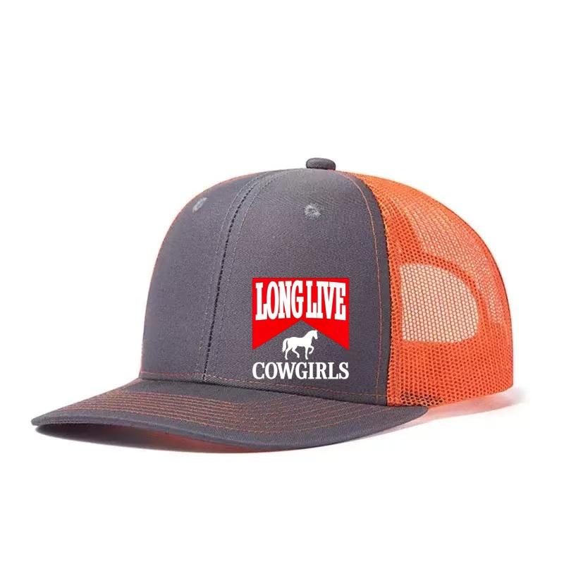 Да здравствуют ковбойки Печатная регулируемая бейсболка Snapback Папина кепка Дышащая сетчатая кепка дальнобойщика Гольф Рыбалка Открытая кепка от солнца