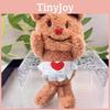 Lovable Brown Butterbera Bear Plush Toy Extra Soft With Keychain Convenient