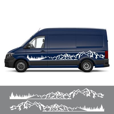 Автомобиль Дом на колесах Фургон Сделай сам Полосы Горные Графические Наклейки Декали Для Volkswagen VW Crafter Авто Тюнинг Аксессуары