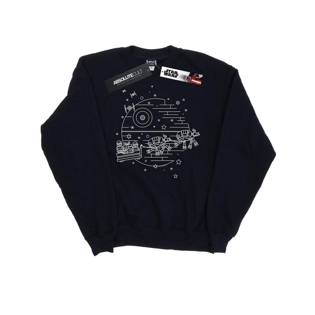 Star Wars Womens/Ladies Death Star Sleigh Sweatshirt