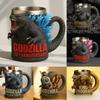 Godzilla Mug Handicrafts, Halloween Table Resin Ornaments, High-end and Niche