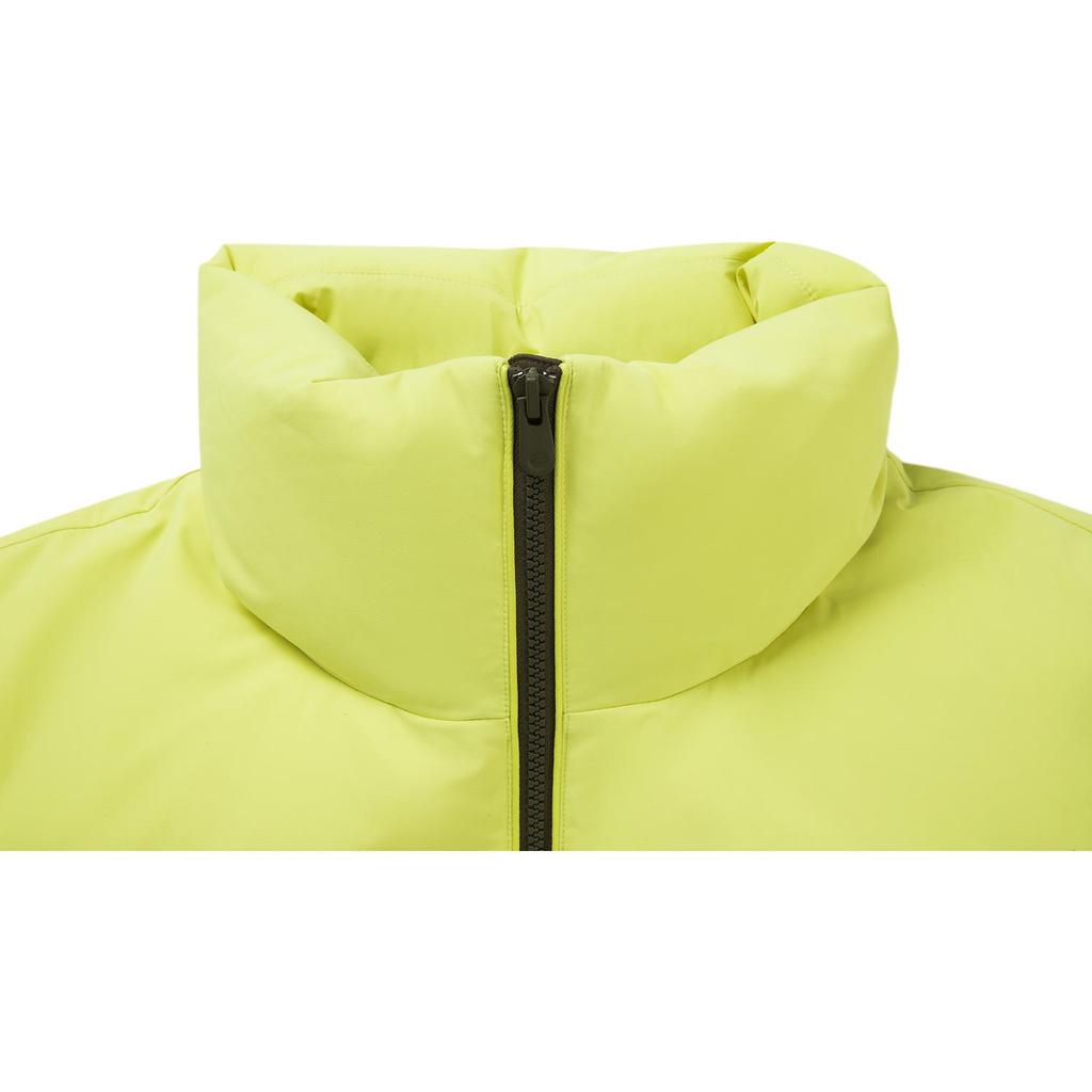 Li Ning Серия Фитнес Повседневная Мода Простой Однотонный Универсальный Удобный Теплый Воротник-стойка Молния Короткий Пуховик Женская Верхняя одежда AYMV396-9