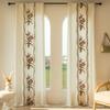 European Classical Floral Blackout Sheer Curtains for Balcony, Living Room, Bedroom, Bay Window