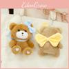 Cute Adorable Bow Knot Teddy Bear Plush Keychain Soft Short Plush Pendant