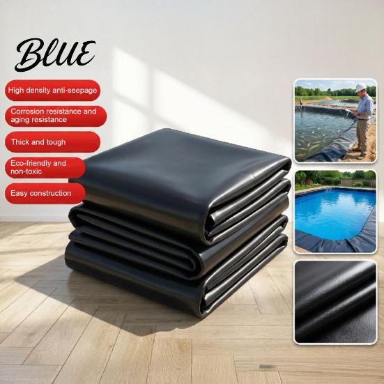 Outdoor Ecological Pond Lining Liner 4x7ft/6.5x10ft/7x10ft HDPE UV Resistant Preformed Aquaculture Heavy Duty Underlayment Easy Cutting for Fountain,