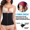 Men Women Waist Trainer Corset Zipper Hook Shapewear Tummy Double Control Body Shaper Waist Belt Faja