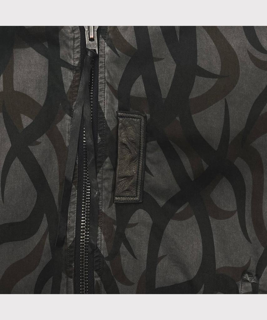 Minus Slash Seam Tribal Camouflage Flight Jacket 20Yeas Bk(Aged Twill) - Black Lining