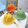 Детские шапки для детей 3-8 лет, летняя защита от солнца для мальчиков и девочек, маленькая желтая шляпа, детская солнцезащитная шляпа, тонкая рыбацкая шляпа