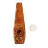 Kazoo Flute Maple Wood Flute Musical Wind Instrument with Diaphragm for Playing Performance