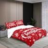 Рождественское трехпредметное постельное белье Цифровая печать Рождественский набор одеял с надписями Постельное белье