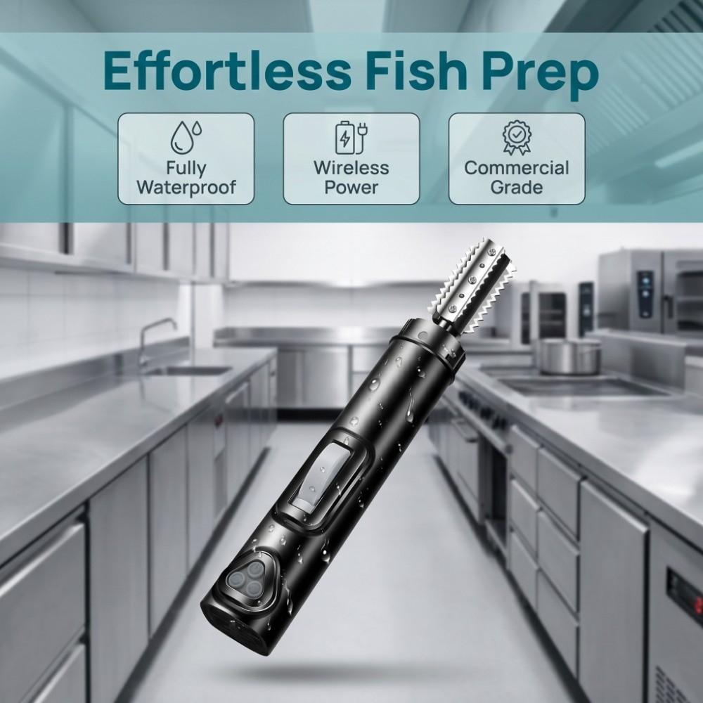 Left/Right Rotation Electric Fish Scaler Cordless Fish Scale Remover  Fish Cleaning