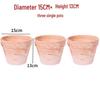 Nordic Style Macchiato Terracotta Flower Pot - Large, Breathable Red Clay with Kiln-Changed Color