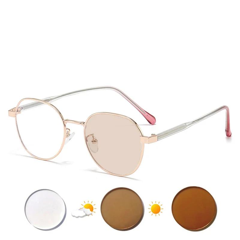 Prescription Myopia Glasses Sphere Custom -0.5 To -10 Men Women Photochromic Or Blue Light Blocking Lenses Cylinder Custom F613